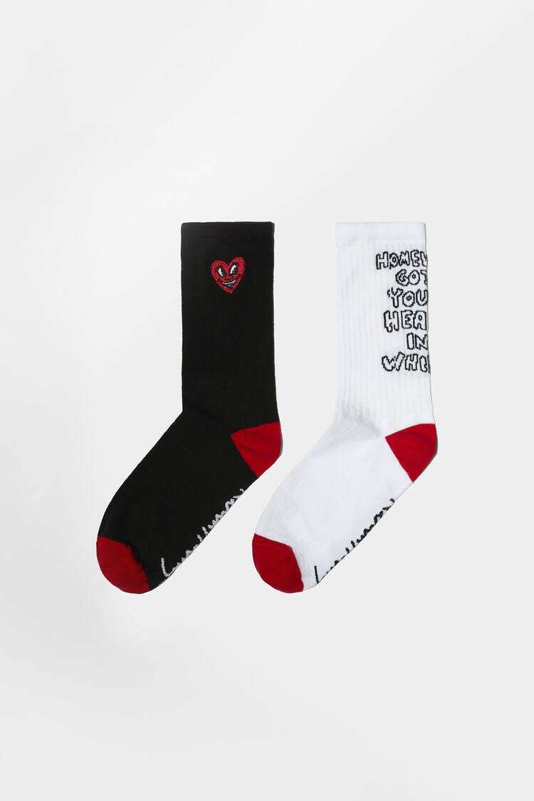 Set of 2 pairs of Keith Haring socks