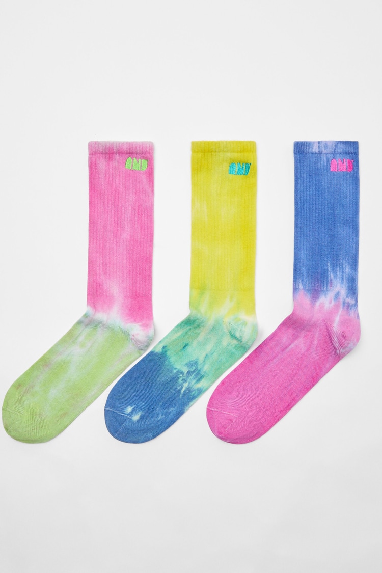 Set of 3 pairs of ombré effect socks