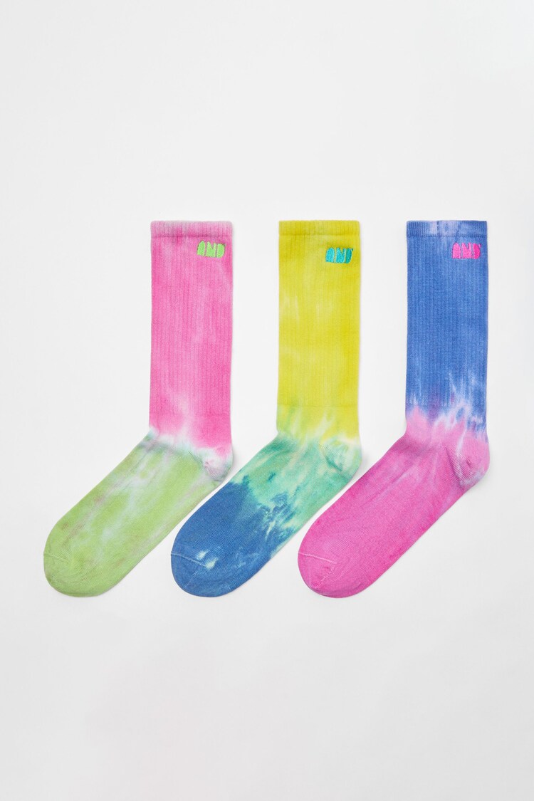 Set of 3 pairs of ombré effect socks