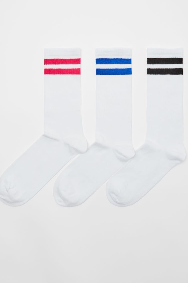 Set 3 para prugastih čarapa