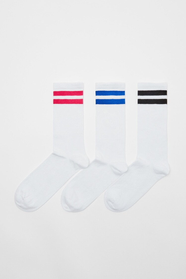 Set of 3 pairs of striped socks