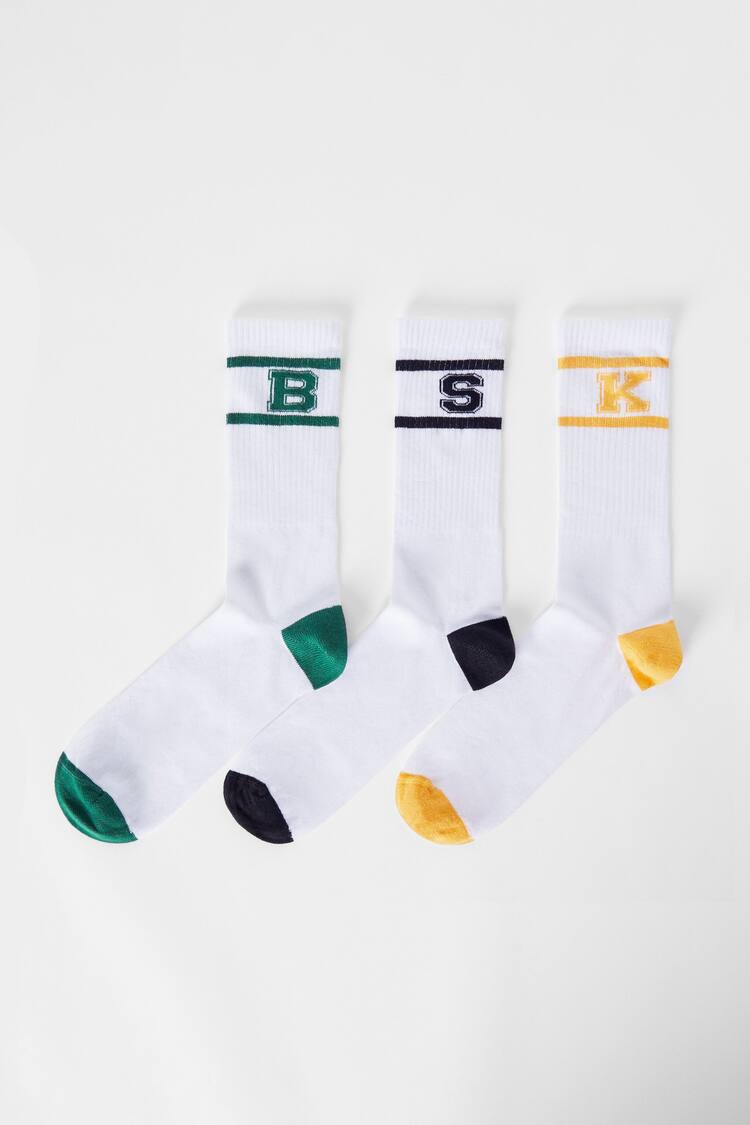 Set od 3 para čarapa koledž stila