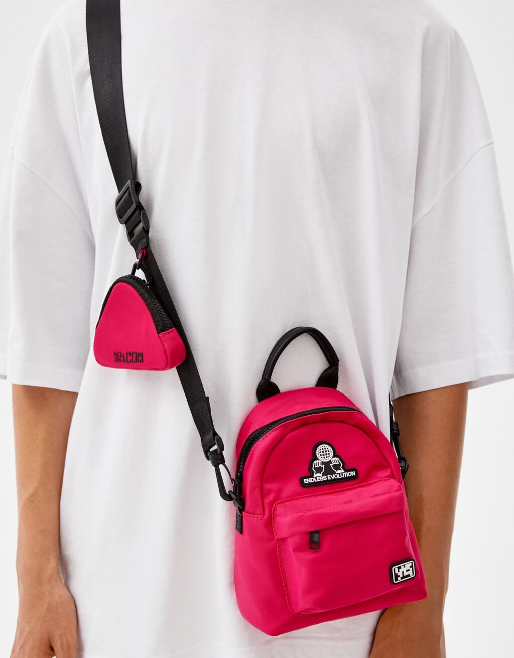 Mini Crossbody-Bag mit Rucksack