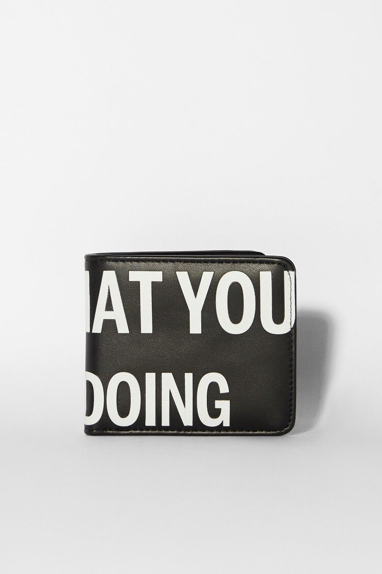 Purse with lettering