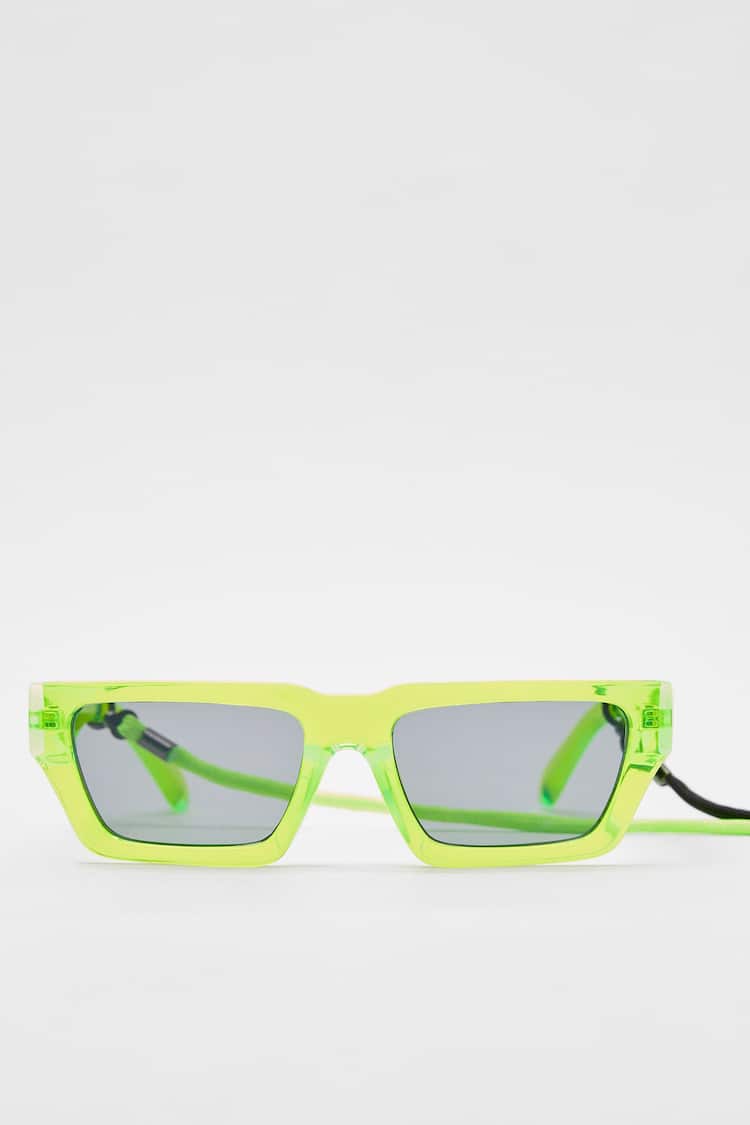 Neonfarbene Sonnenbrille
