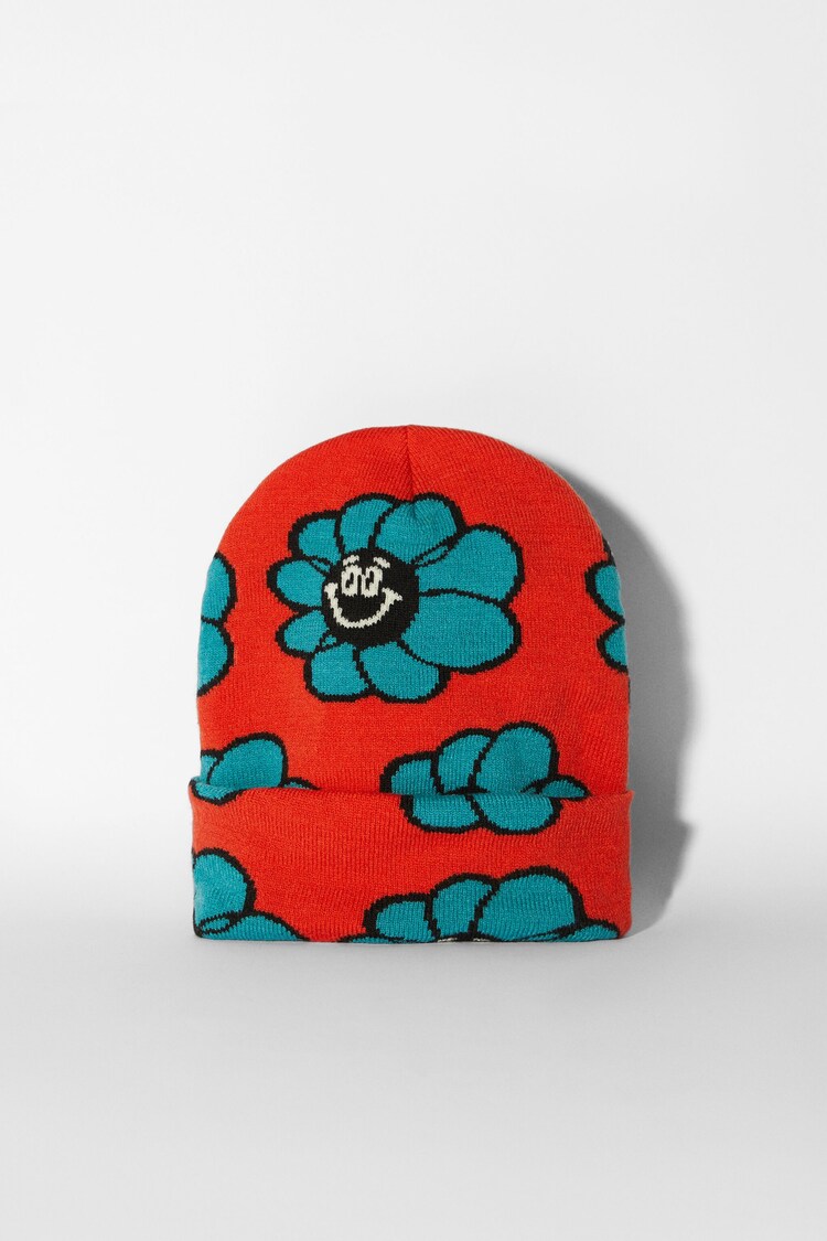 Beanie with funny print