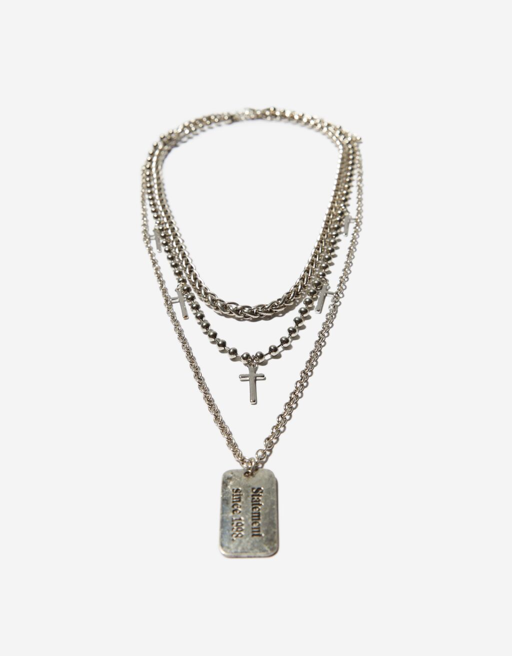 Necklace with cross pendants