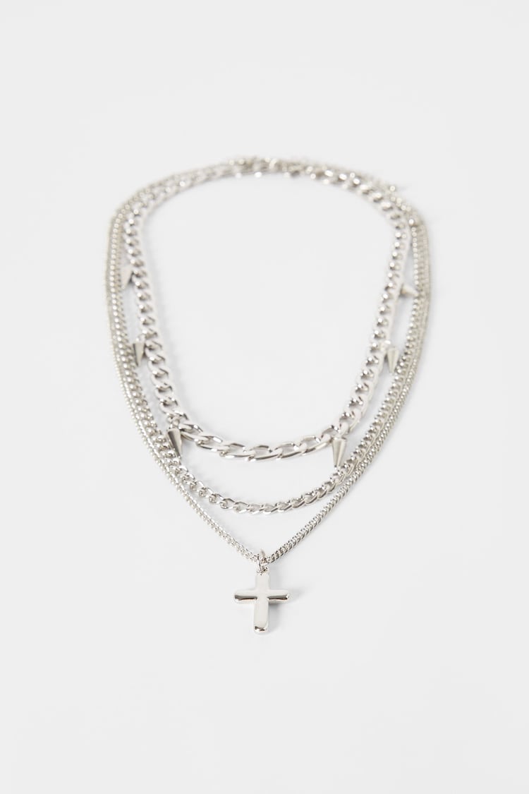 Necklace with cross pendants