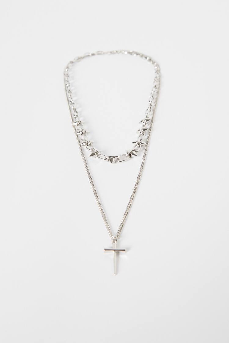Punky cross necklace