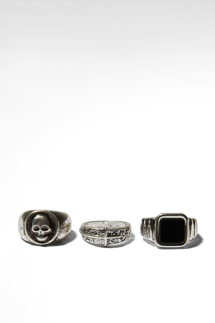 Set of 3 signet rings