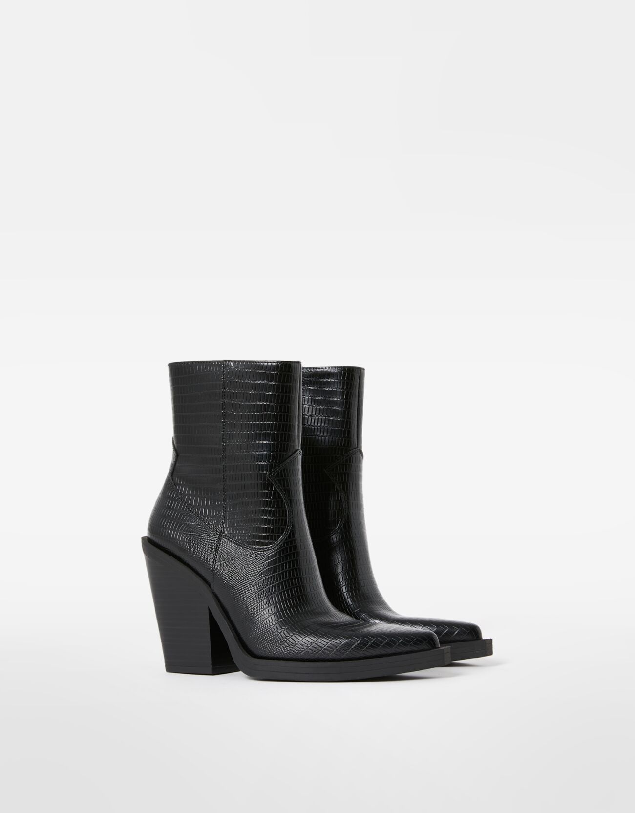 Cowboy high-heel ankle boots - Woman 