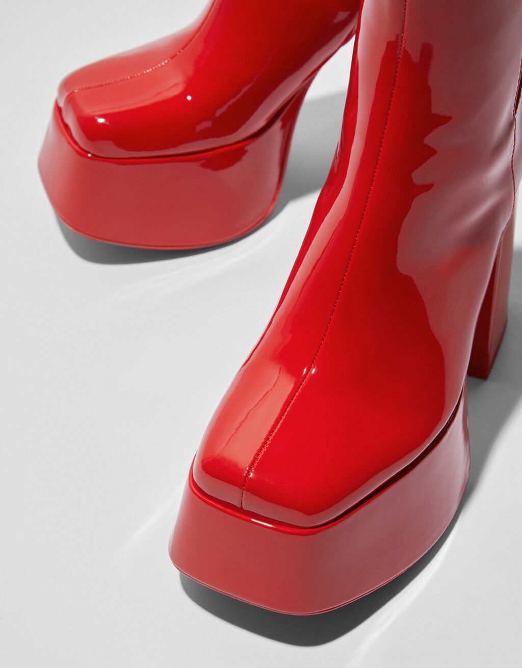 XL platform highheel ankle boots Woman Bershka