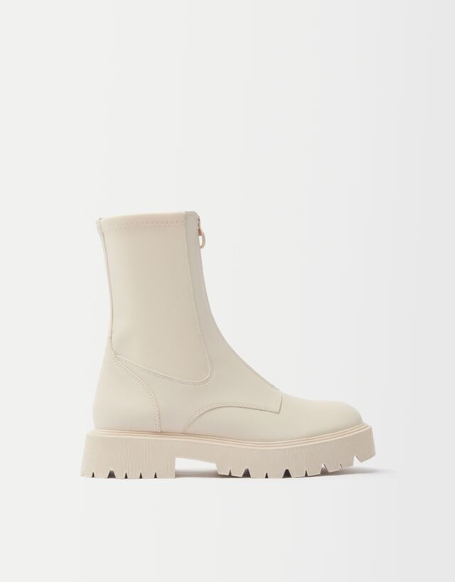 Ankle boots with front zipper - Woman 
