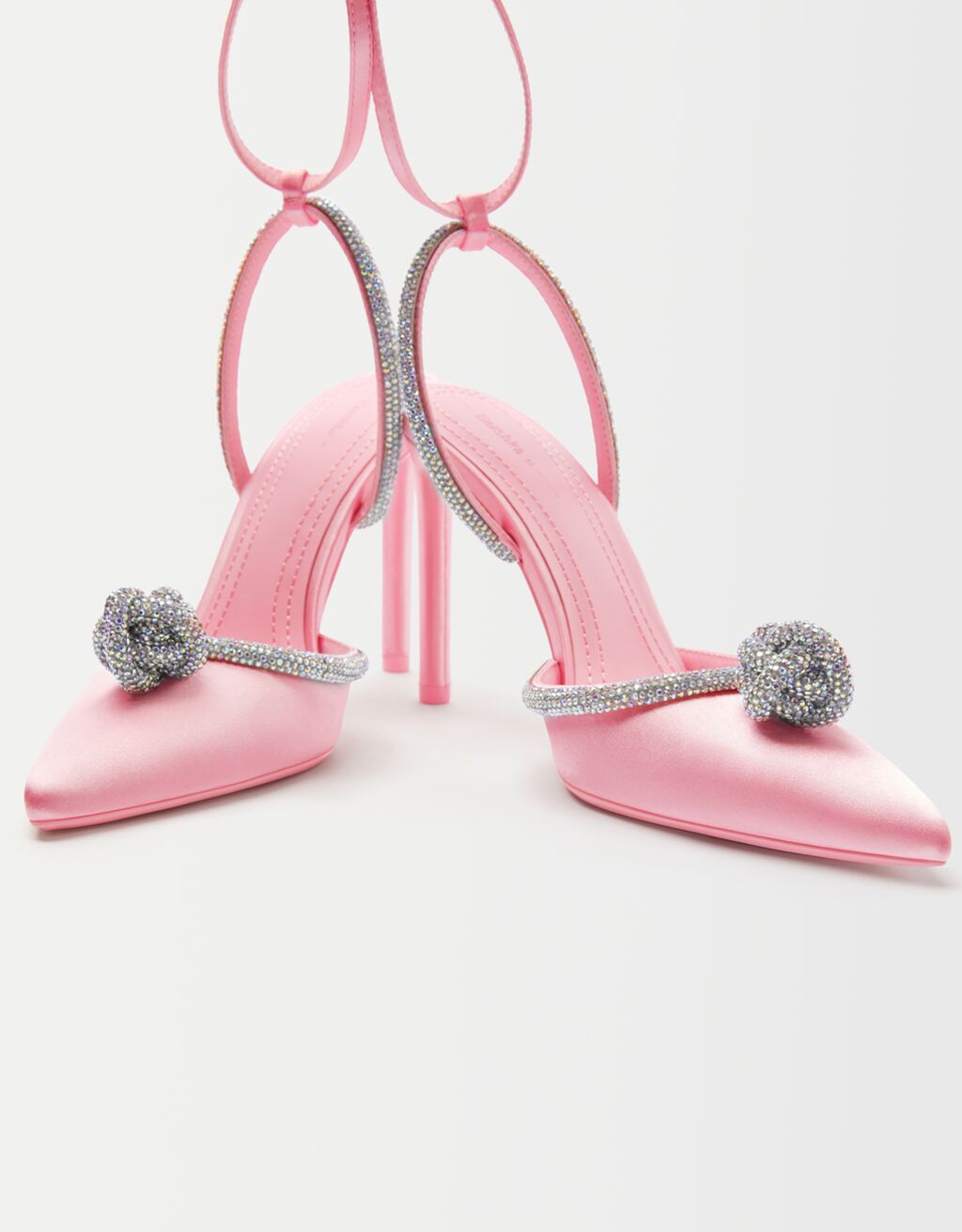 Highheel shoes with rhinestones Woman Bershka