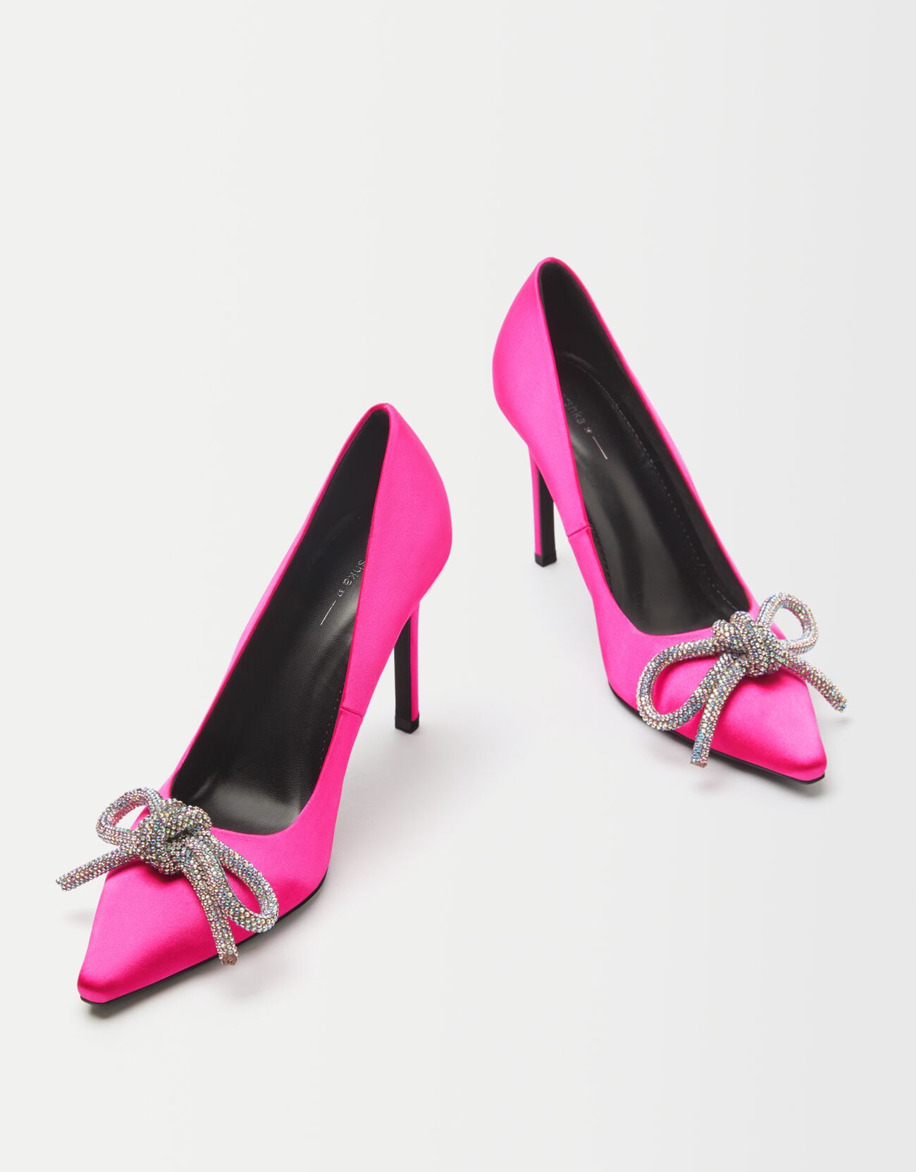 Zapato tacón lazo brillos - Zapatos - Mujer | Bershka