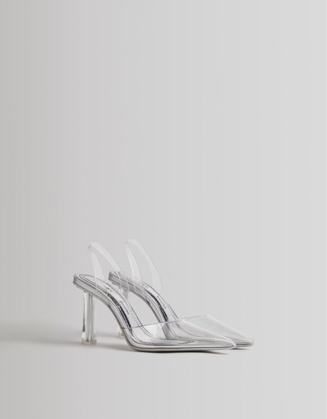 Heeled slingback shoes clearance