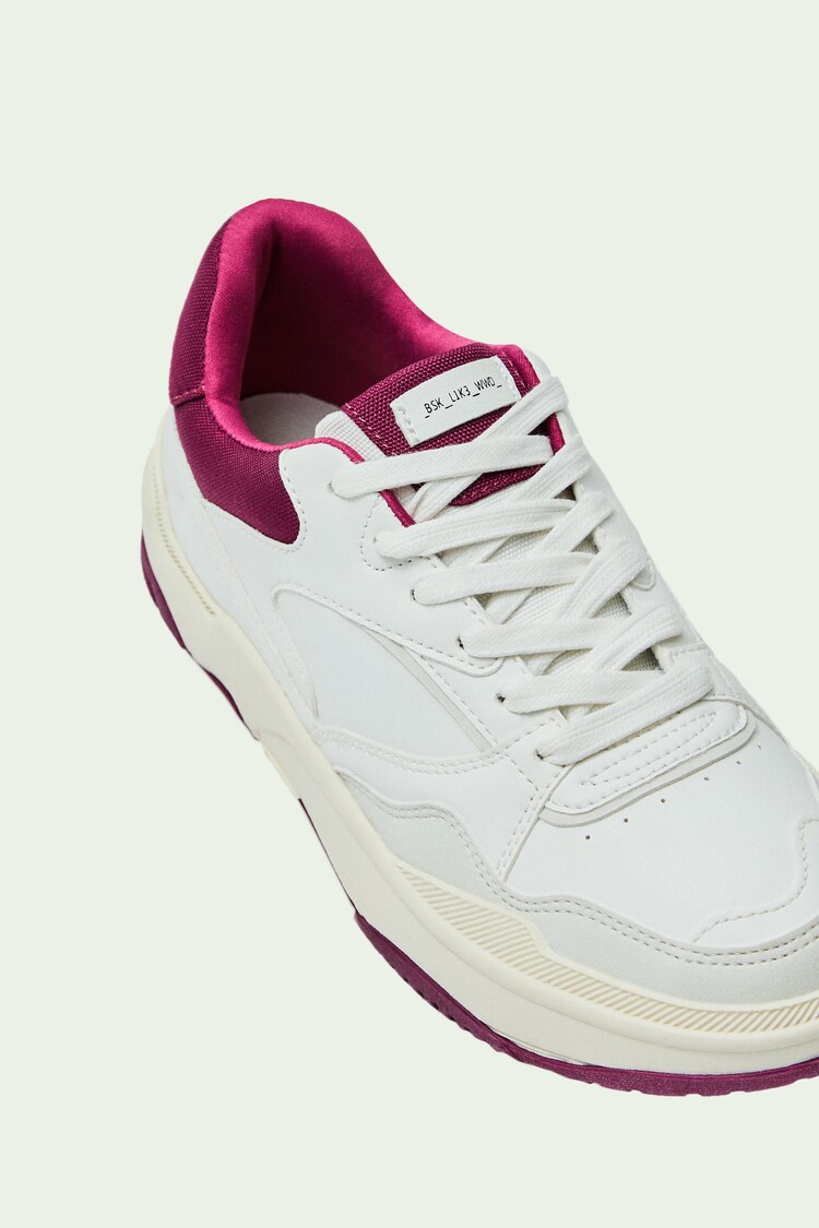 Contrast trainers with mesh detail