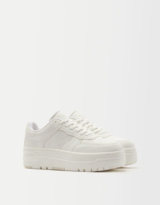 Monochrome platform trainers clearance