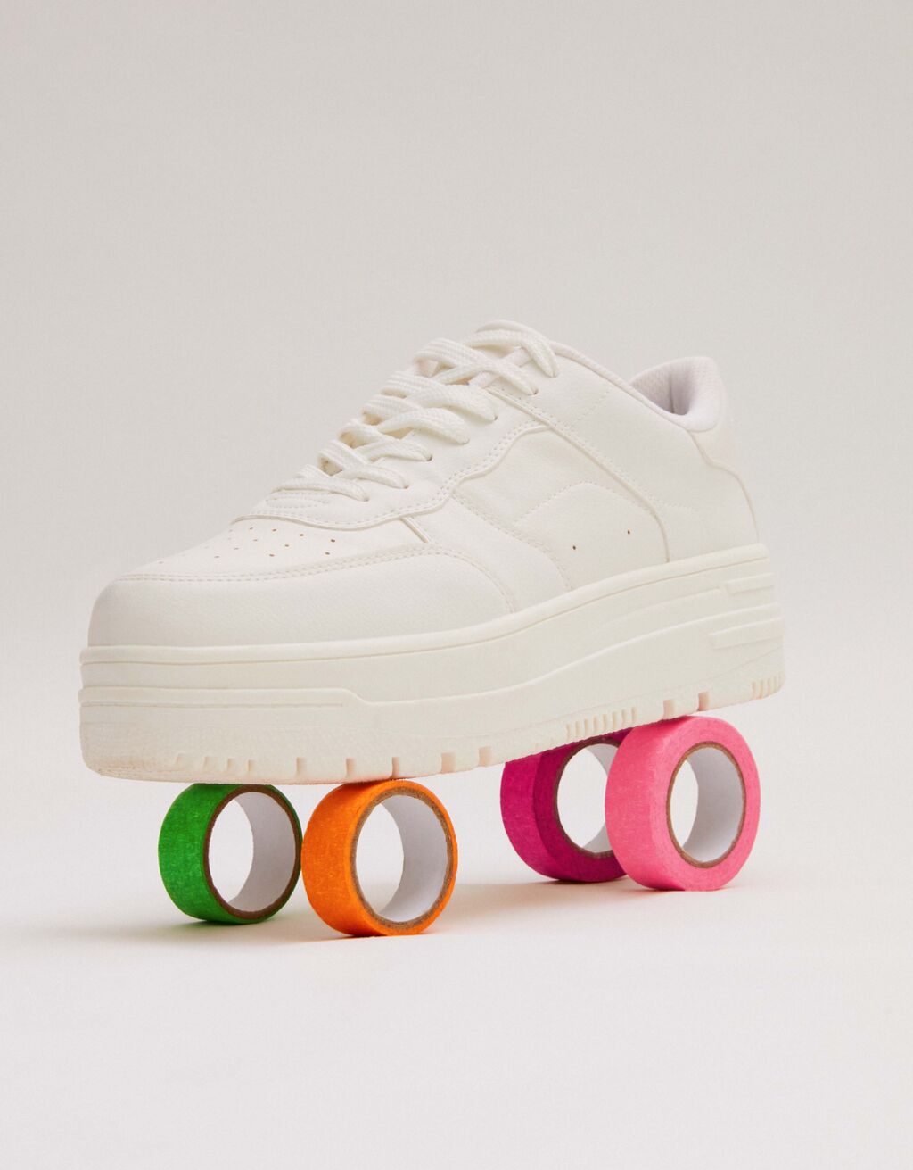Monochrome platform sneakers