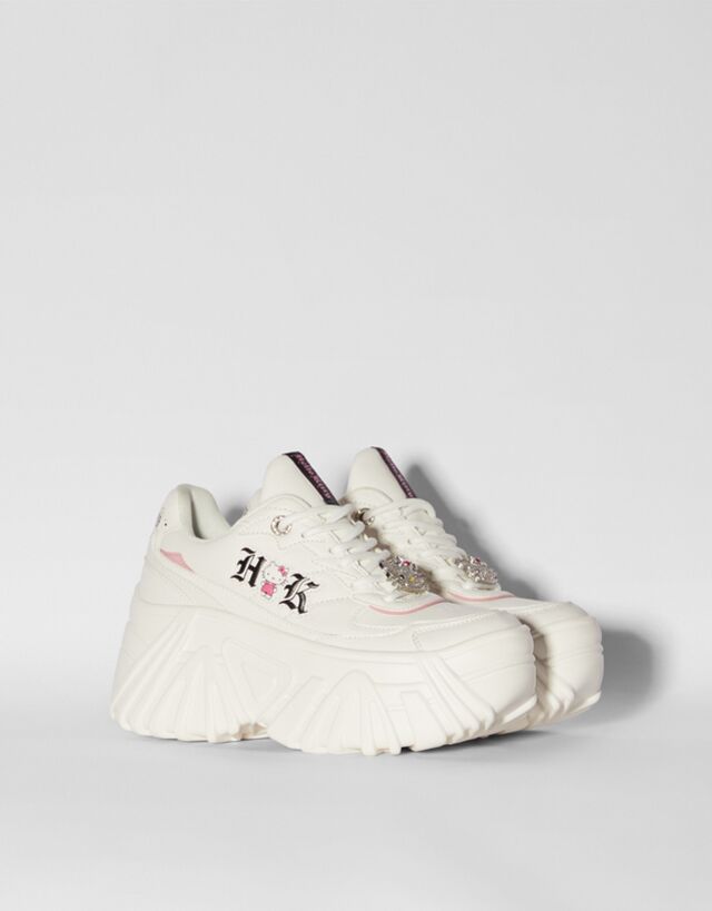 Hello Kitty platform sneakers with