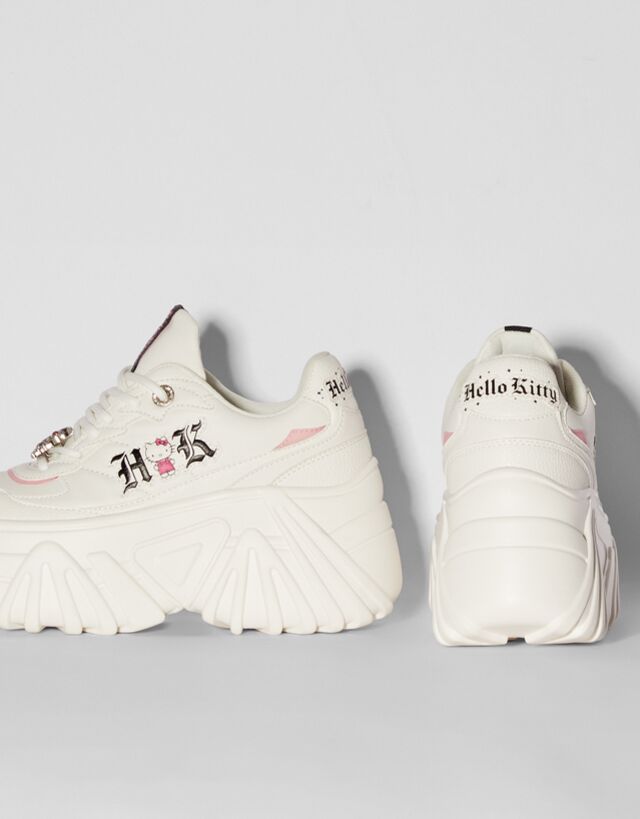 Hello Kitty platform sneakers with