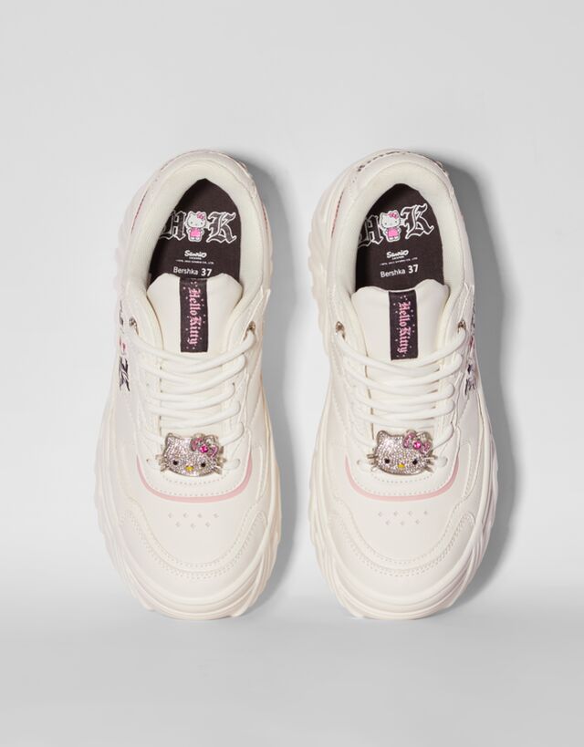 Hello Kitty platform trainers with
