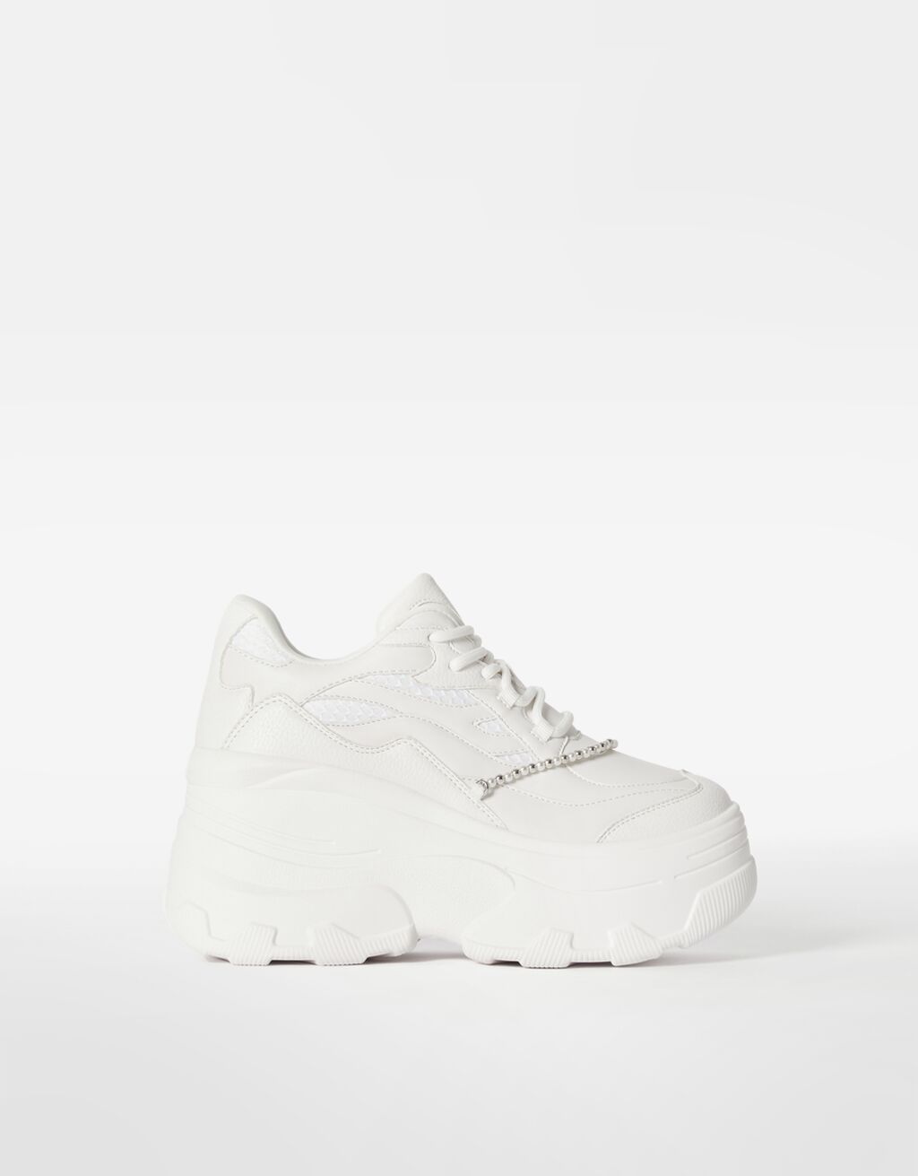 bershka black chunky trainers