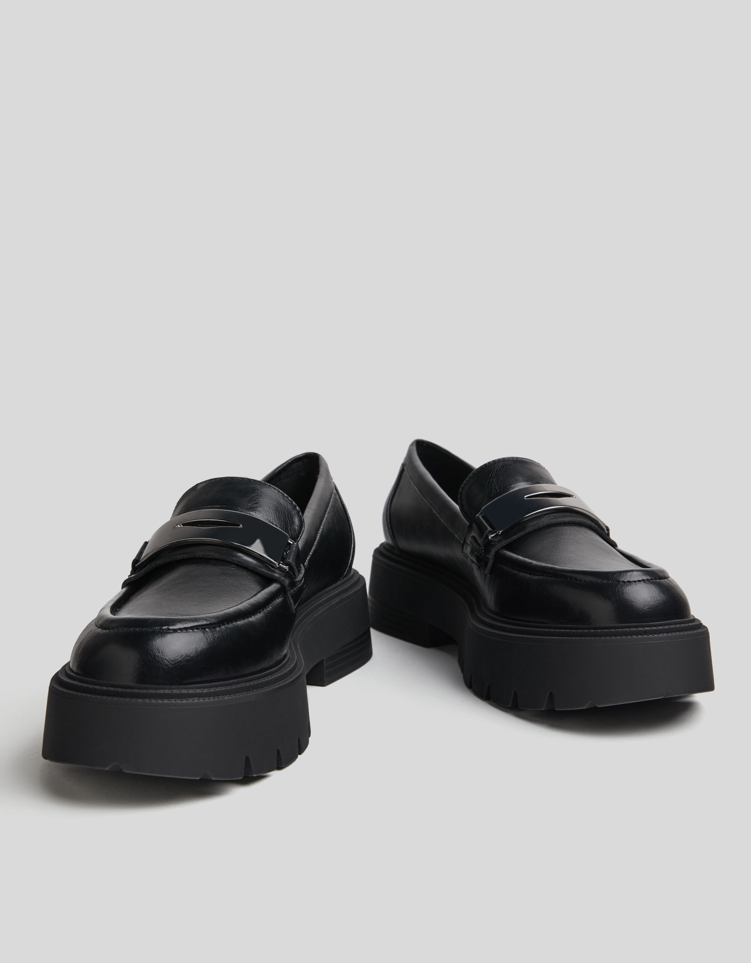 Loafers with metallic detail - Shoes