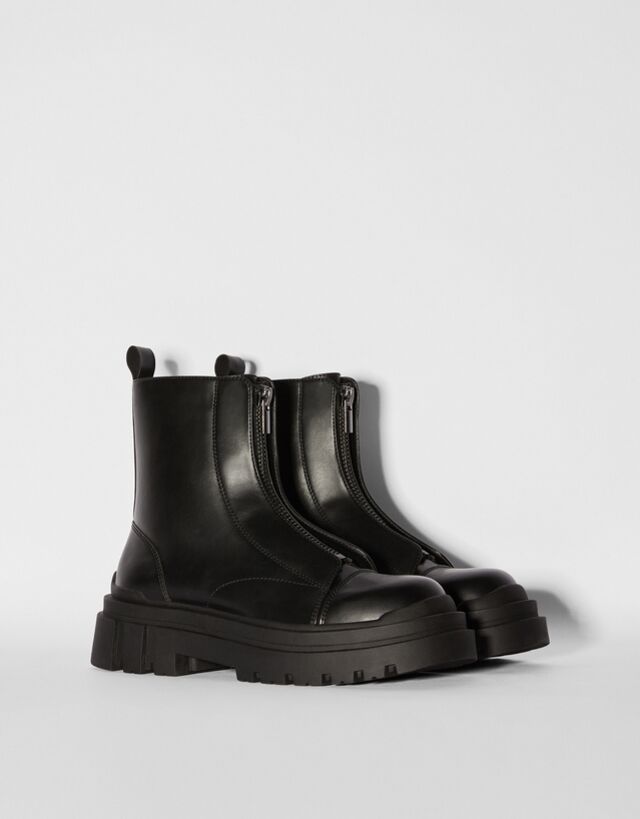 Men's ankle boots with front zip - New 
