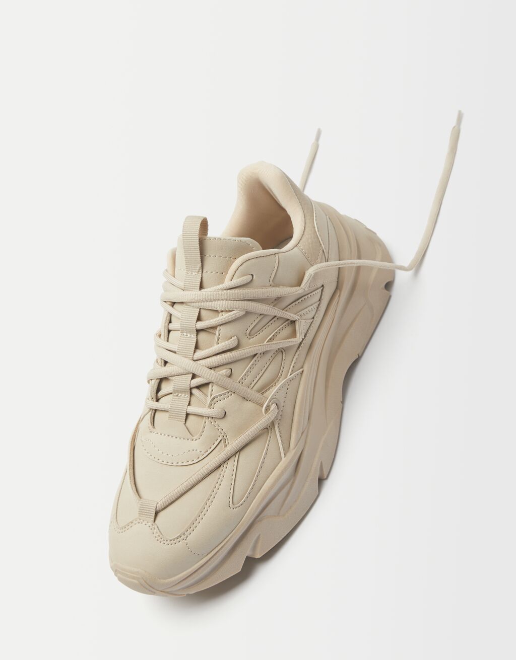 Baskets semelle XL cordes homme Homme Bershka