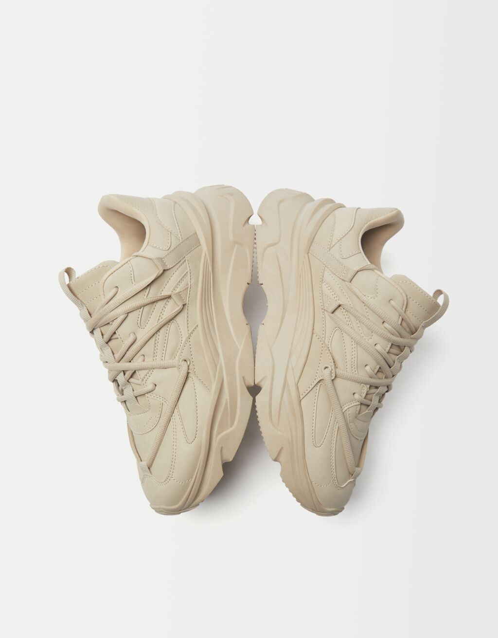 Baskets semelle XL cordes homme Homme Bershka