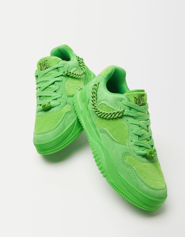 Sneakers LIL' KREETS PELLE monocromatiche catena da uomo - Uomo | Bershka