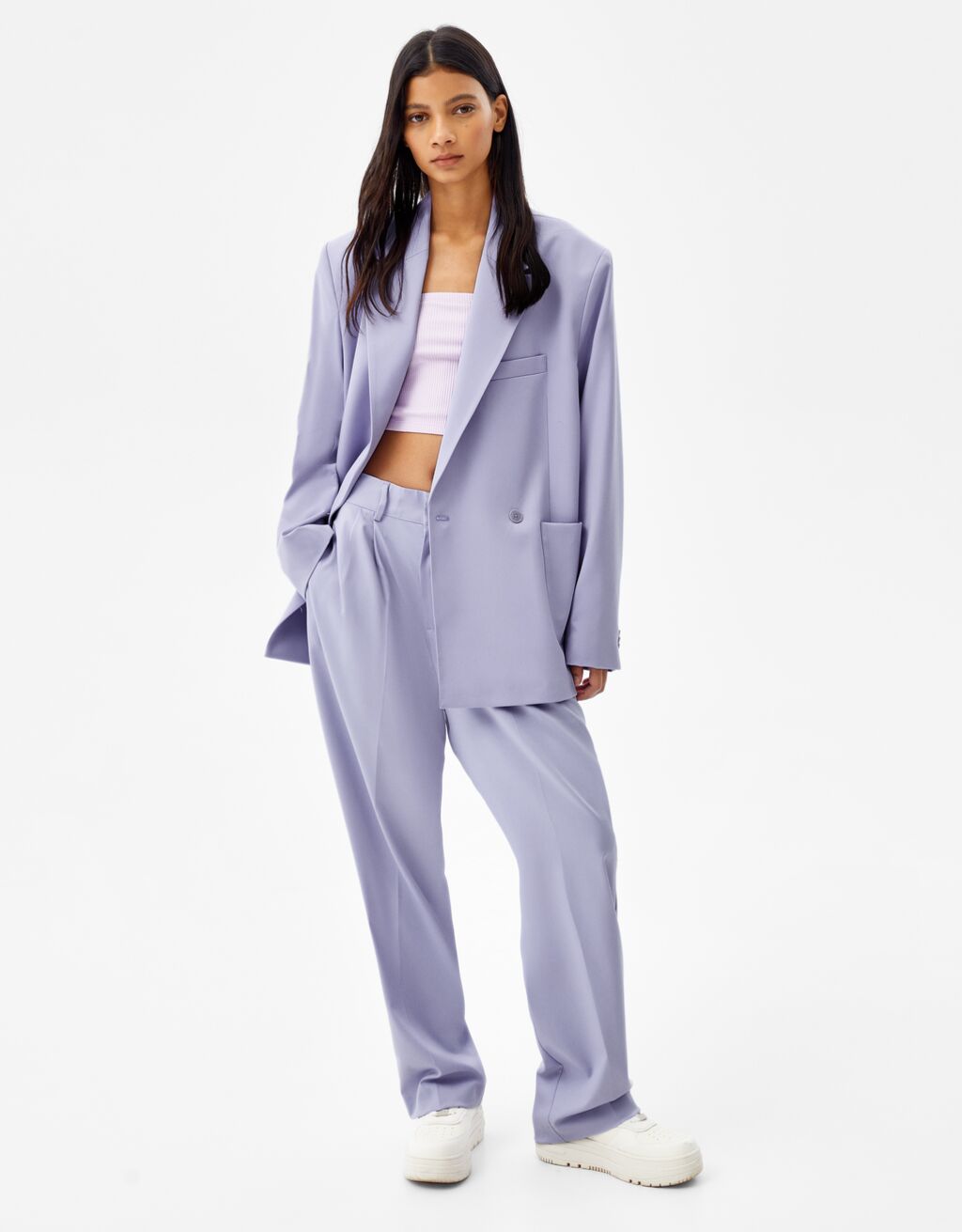 Set blazer e pantaloni sartoriali - Suits/ - Donna | Bershka