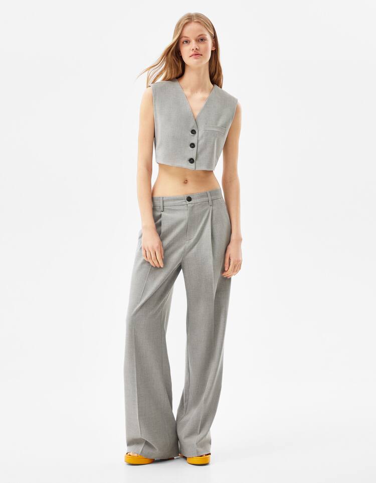 Tailored fit vest and trousers set