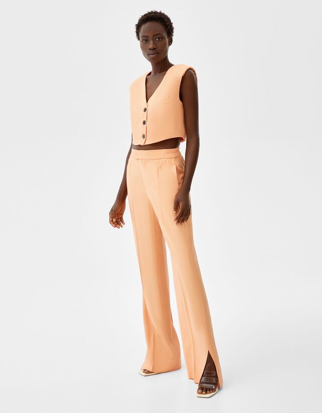 Vest and trousers set - Woman | Bershka