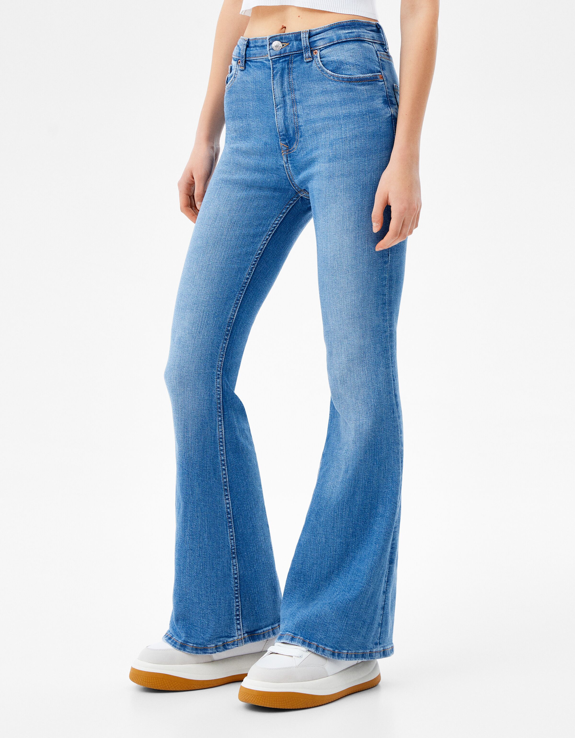 Jeans flare - Mujer | Bershka