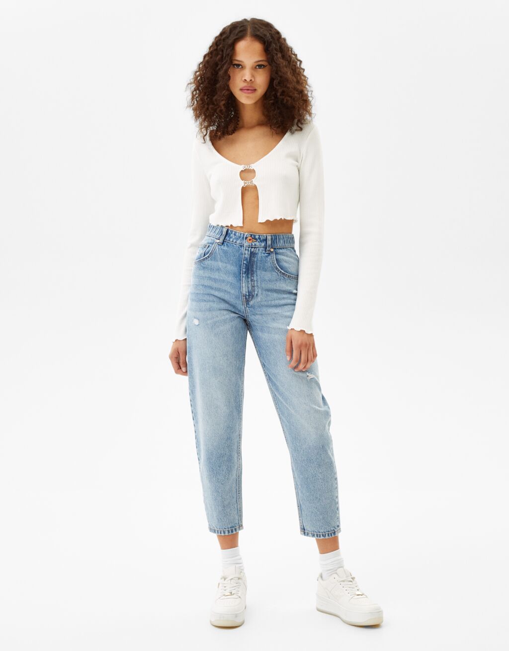 Balloon fit jeans - Woman | Bershka