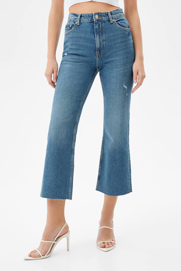 Vintage cropped flared comfort jeans
