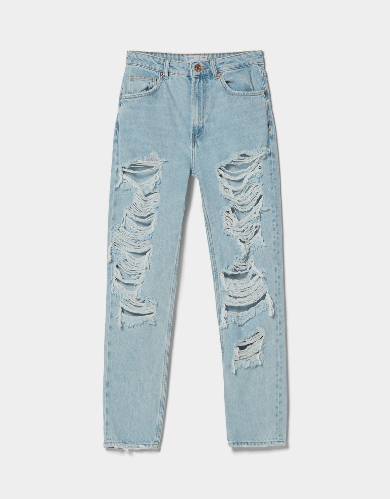 ripped mom jeans bershka