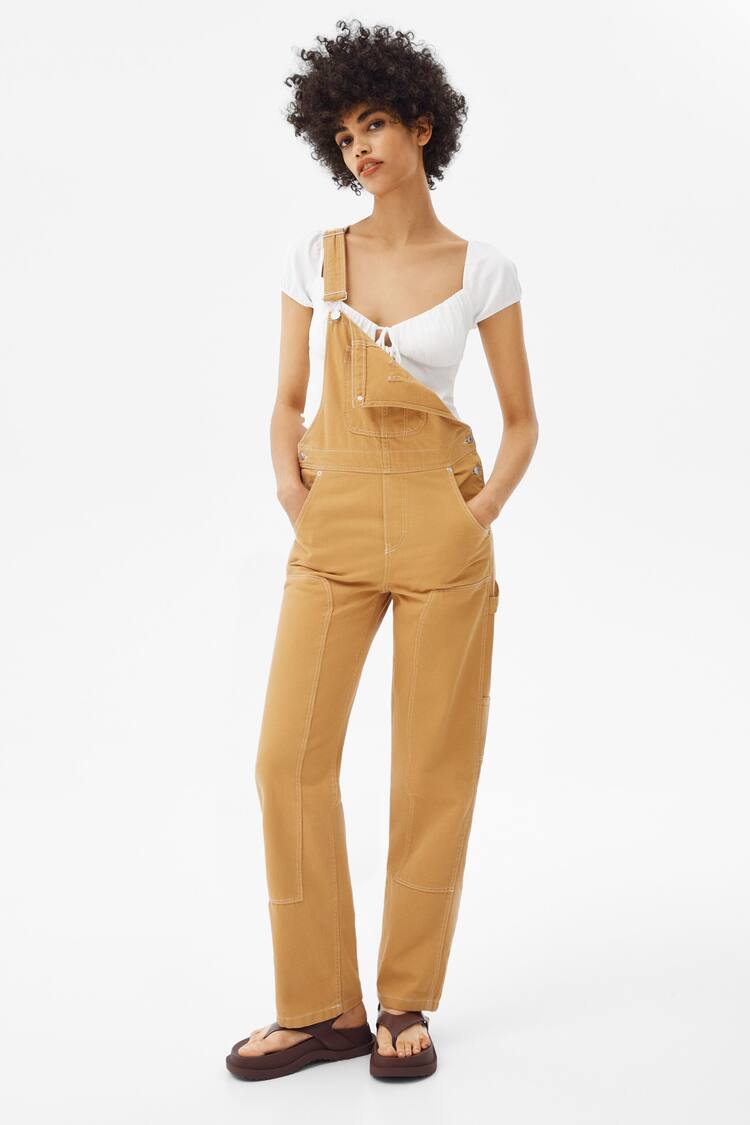 Jumpsuit with contrast thread