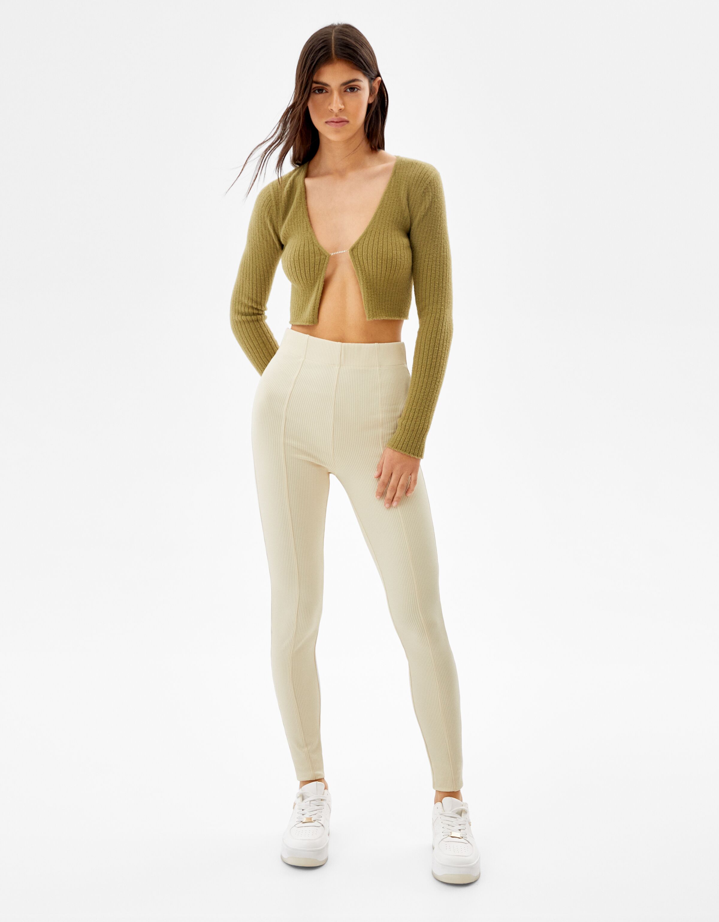 plush jogging trousers zara