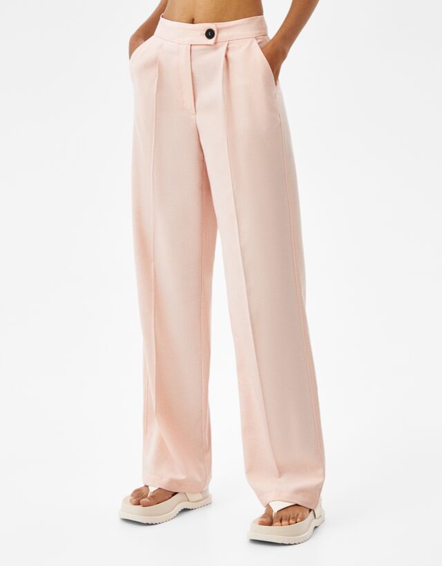 Wide-leg trousers with pockets - Woman 