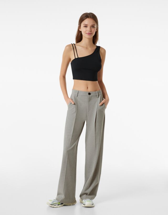 Dad-fit pants - Woman | Bershka