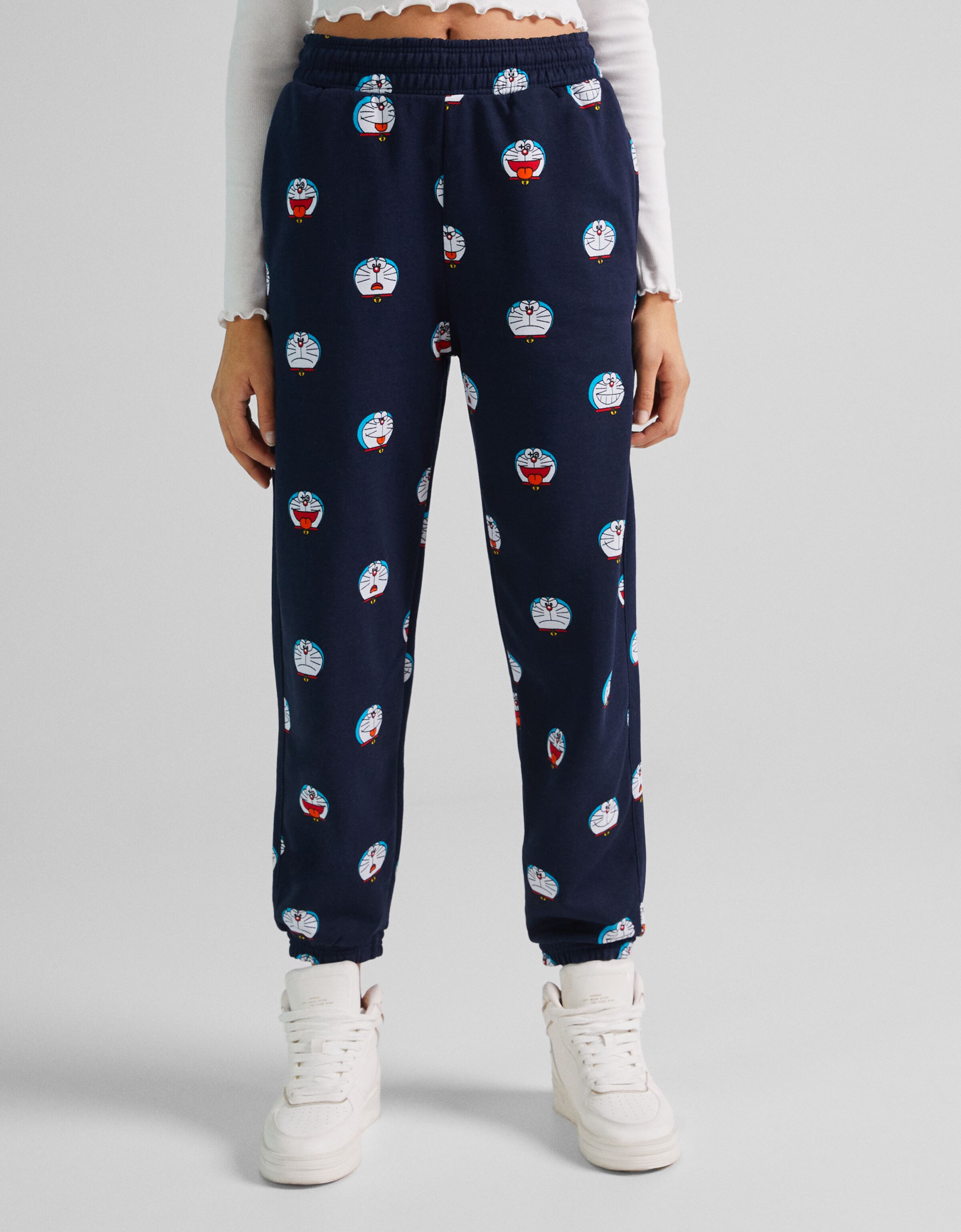 plush jogging trousers