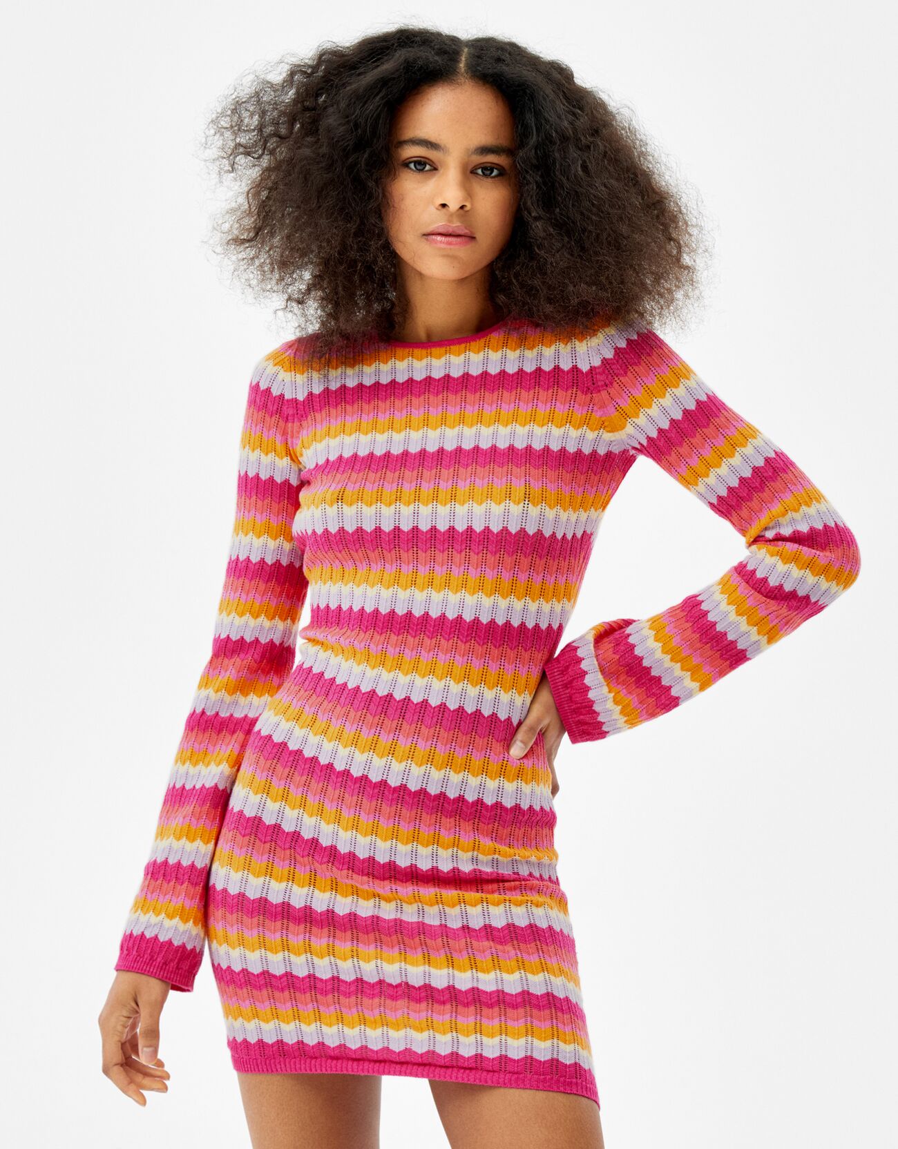 Short Backless Knit Dress