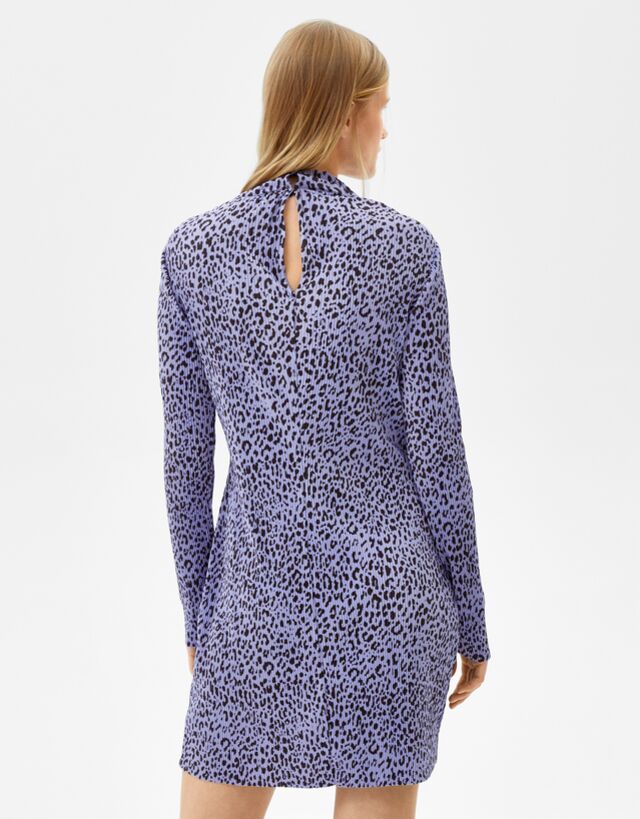 bershka leopard print bolsa