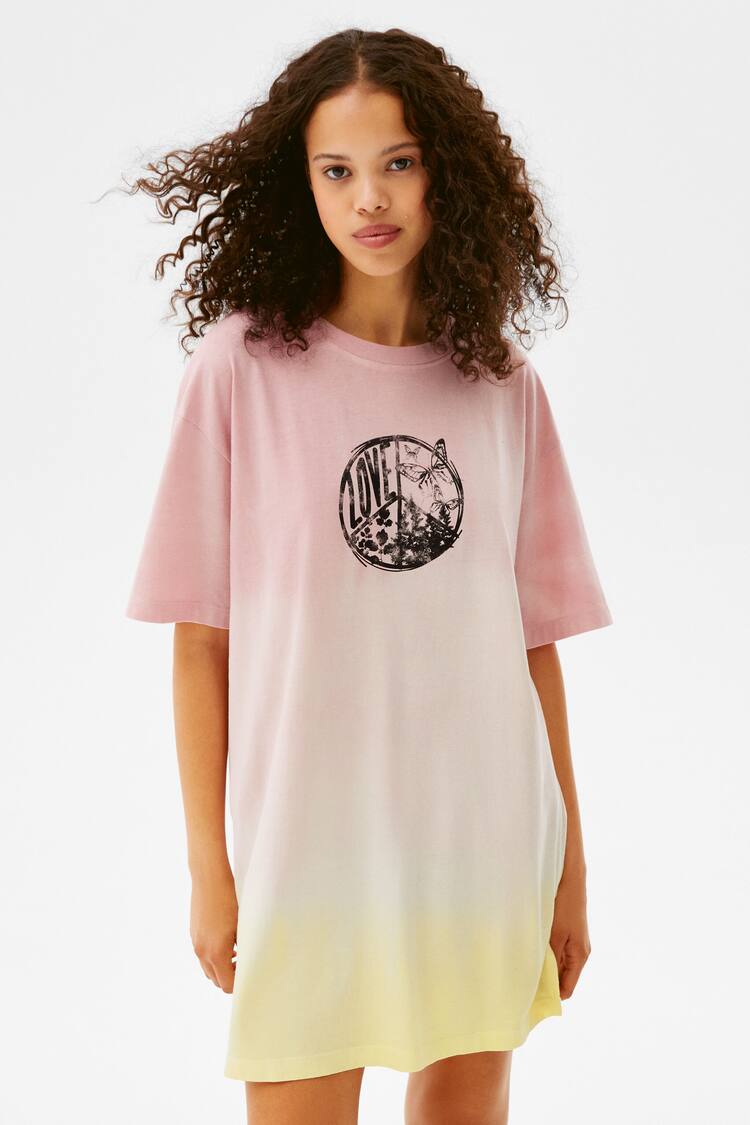 Printed T-shirt dress