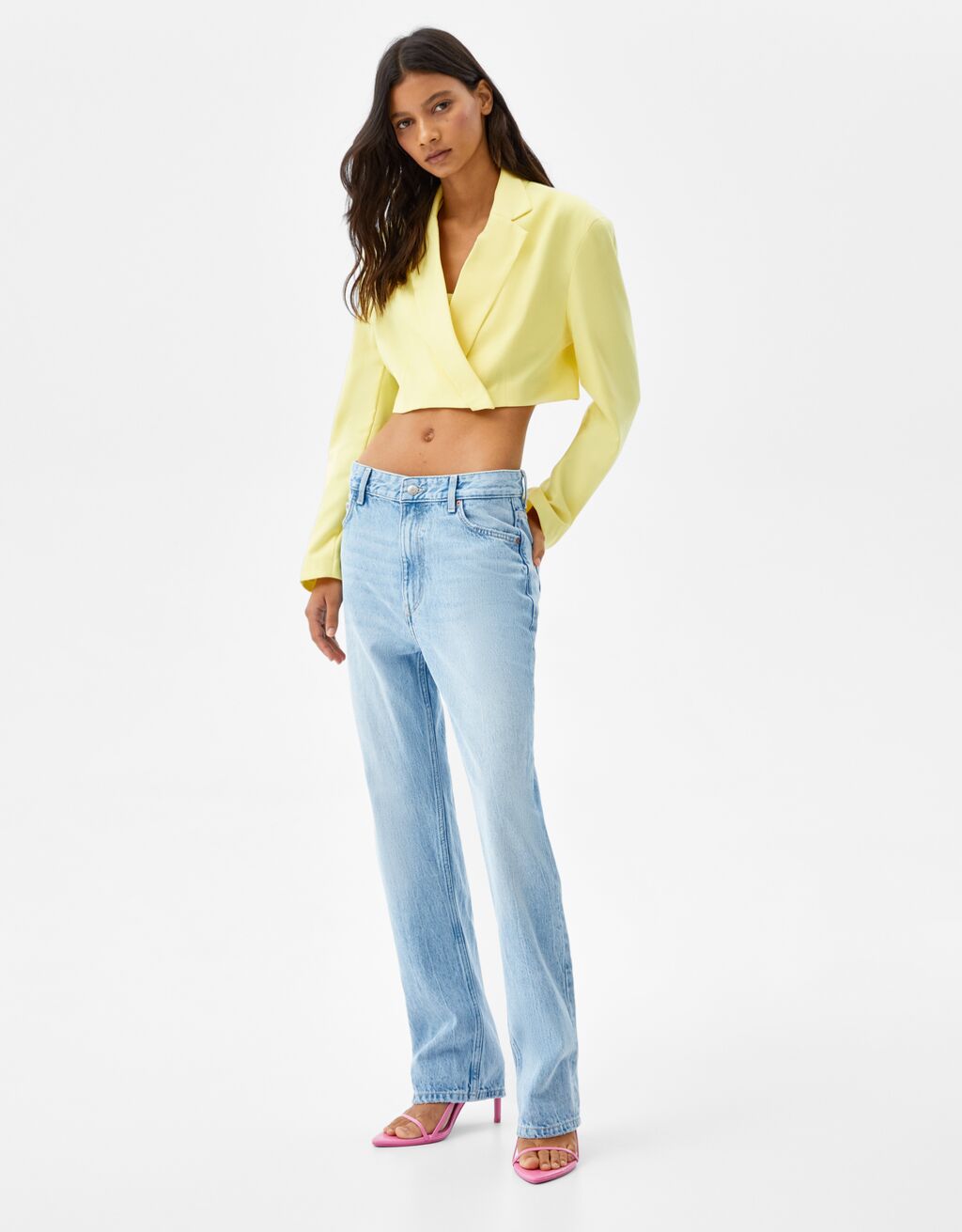 Veste tailleur cropped - Femme | Bershka