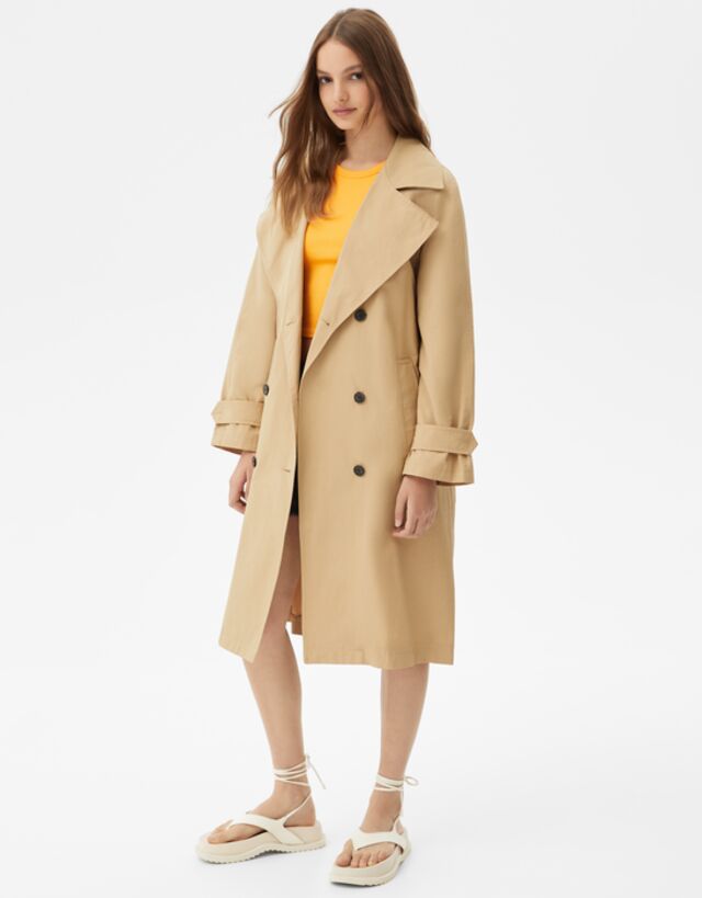 bershka trench coat