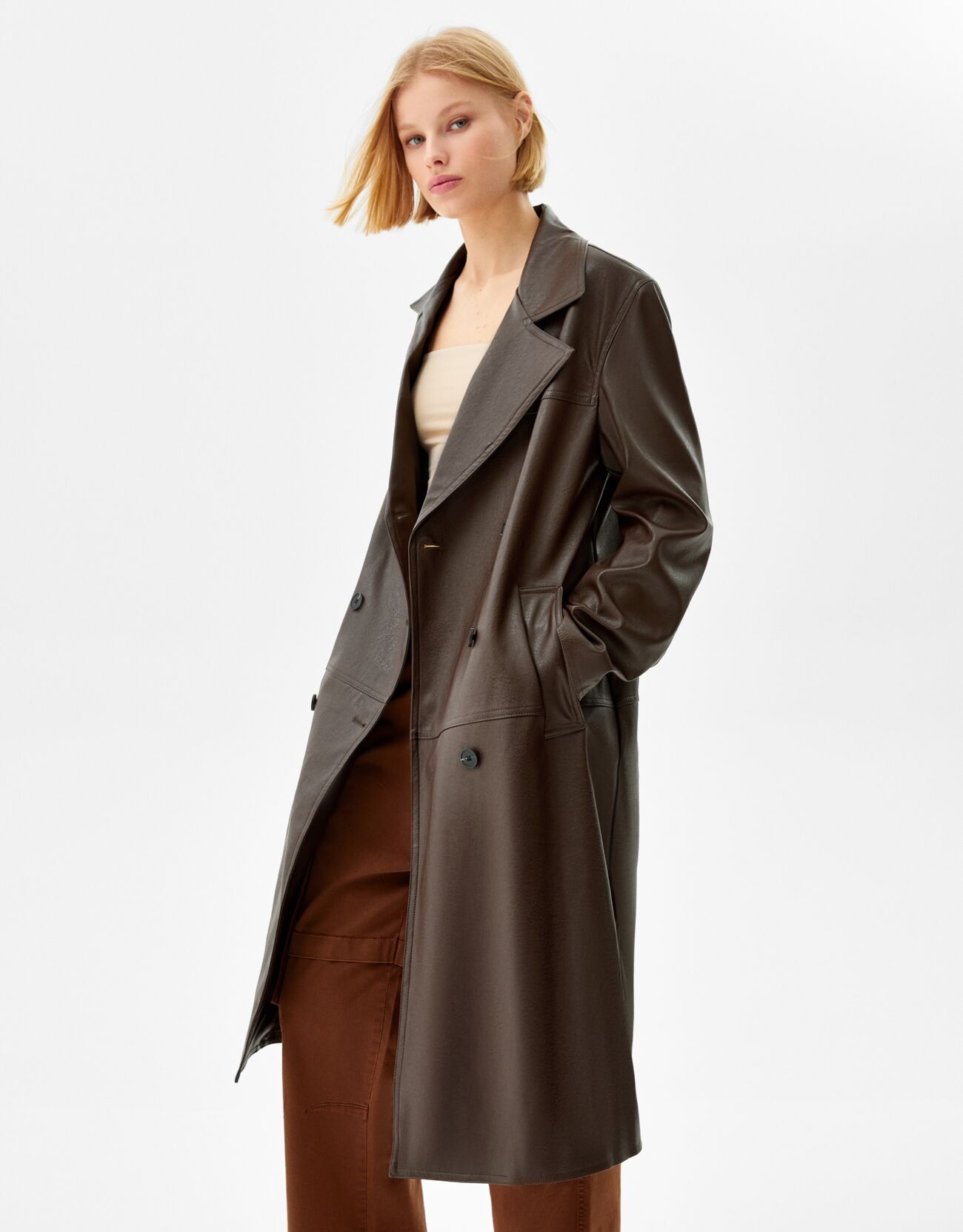 bershka trench coat